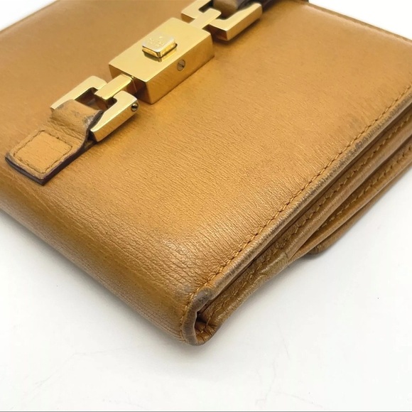 Authentic  Gucci Jackie Mustard yellow leather wallet W/Bag  NS120050 - Picture 8 of 16